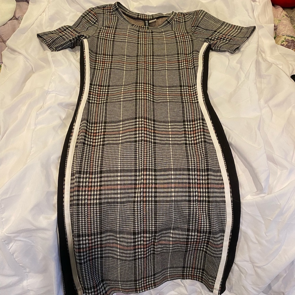 H&M plaid dress
